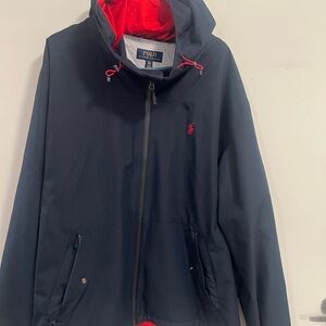 Polo Ralph Lauren Navy and Red Hooded Jacket